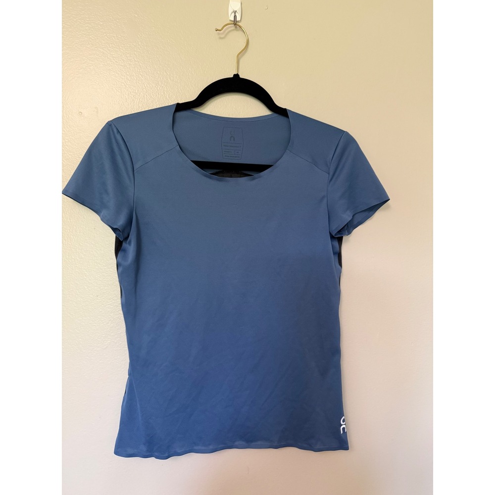 On Running Women Performance-T Short Sleeve Training Shirt Blue Navy Size XS